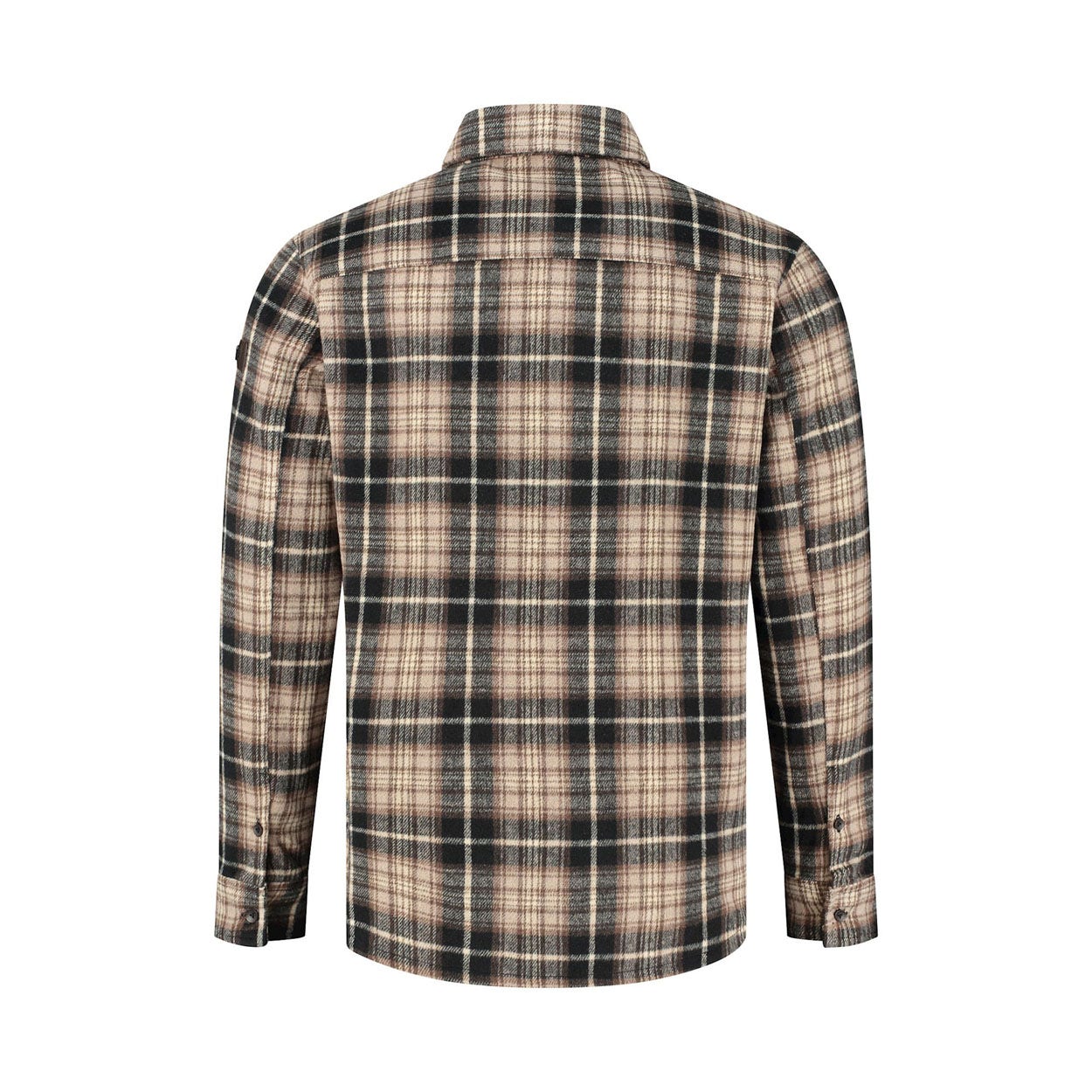 Purewhite  Wool Look Check Overshirt