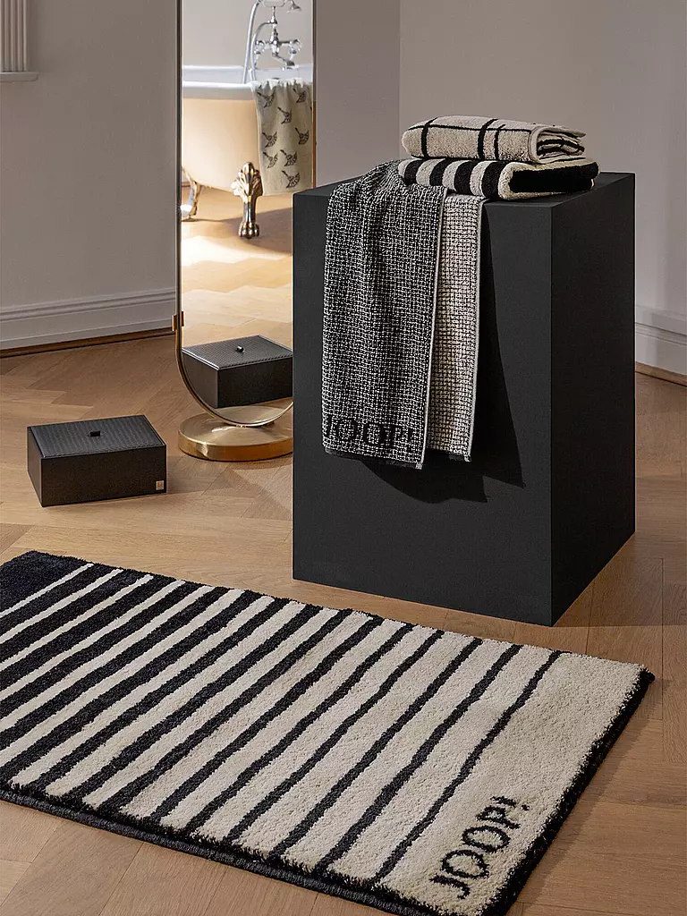 JOOP Duschtuch SELECT ALLOVER 80x150cm Ebony grau