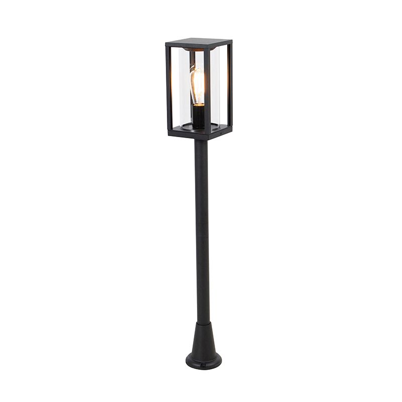 Industriële staande buitenlamp zwart 100 cm IP44 - Charlois