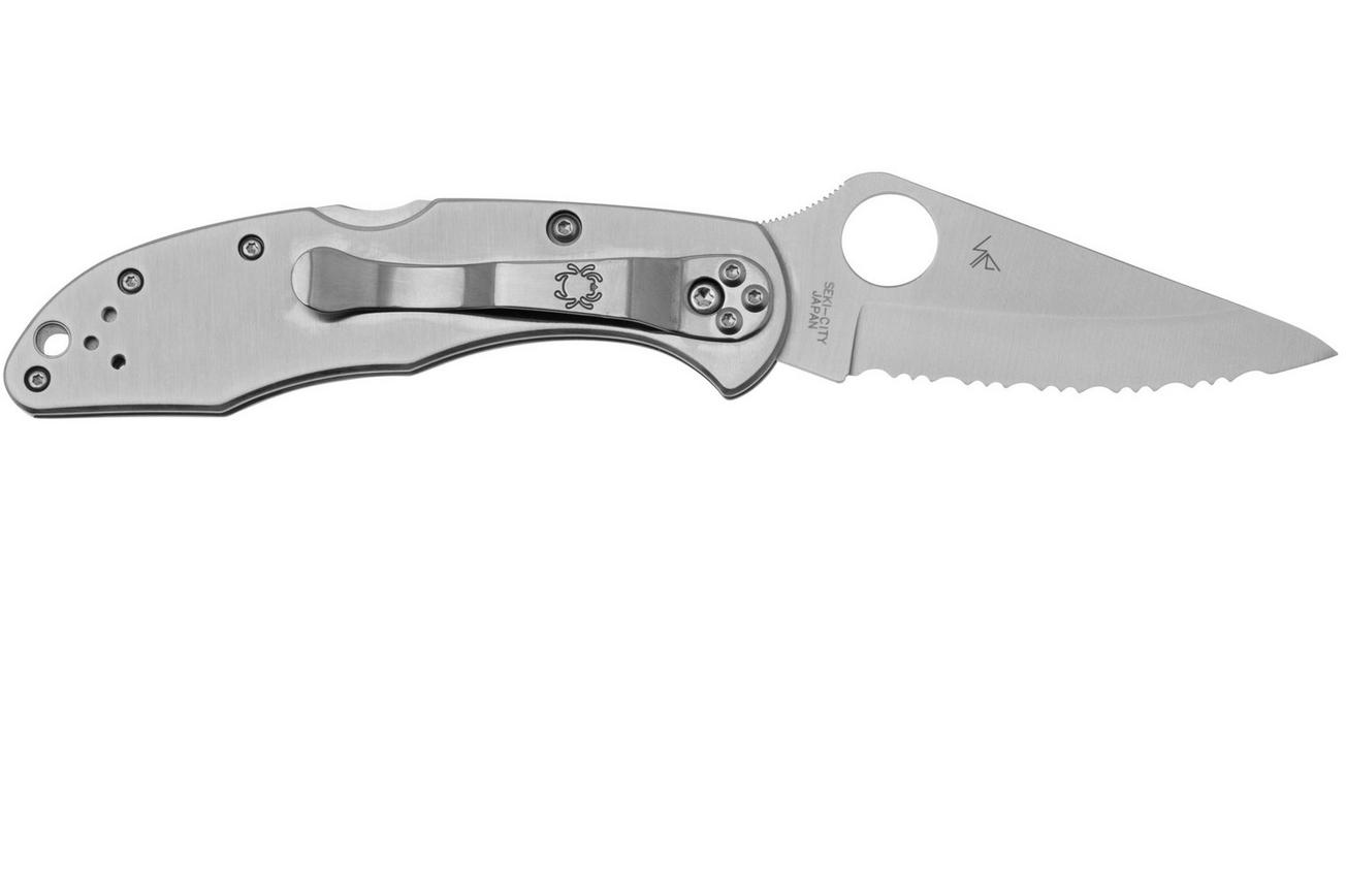 Spyderco Delica 4 Stainless Steel C11S serrated zakmes