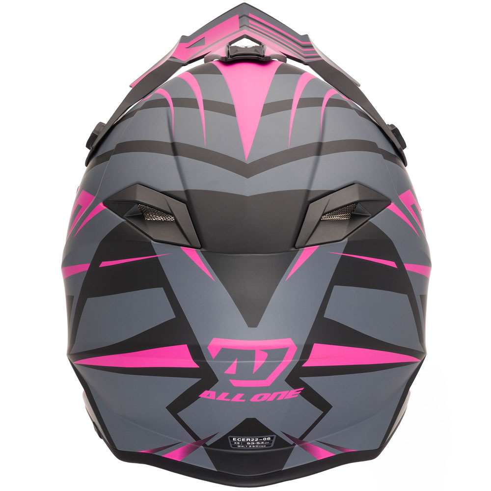 All One - Casque Nemesis Epic Gris / Noir / Rose