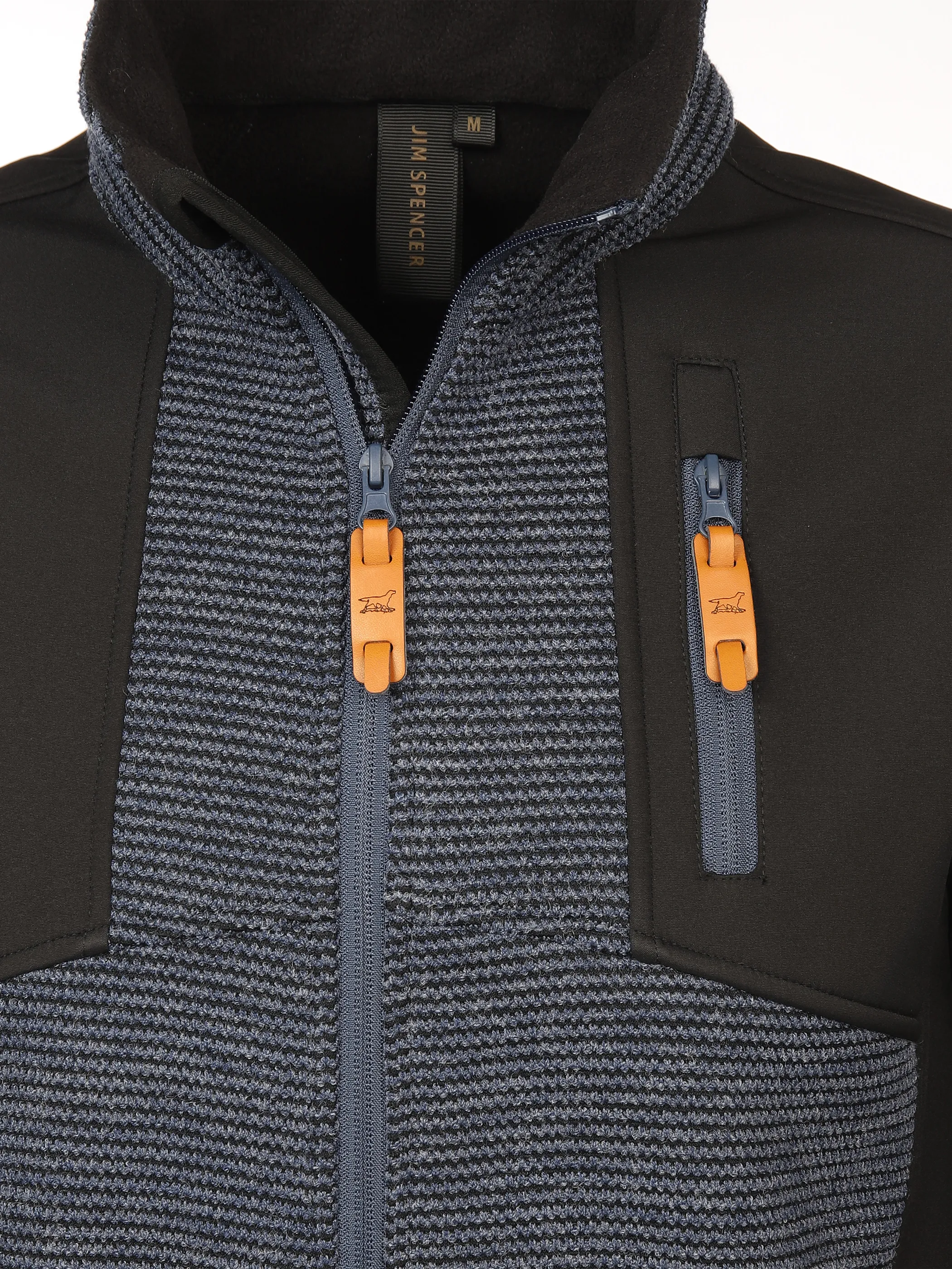 Herren Strickfleece Jacke