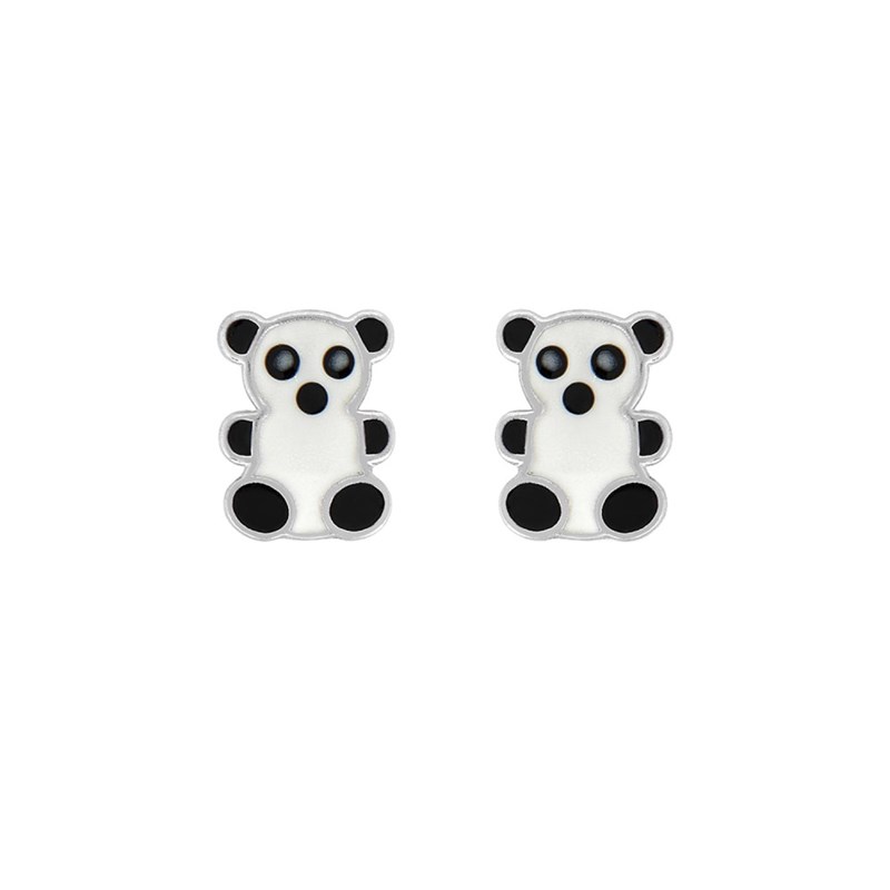 Boucles d'oreilles Enfant - Argent 925 - Panda