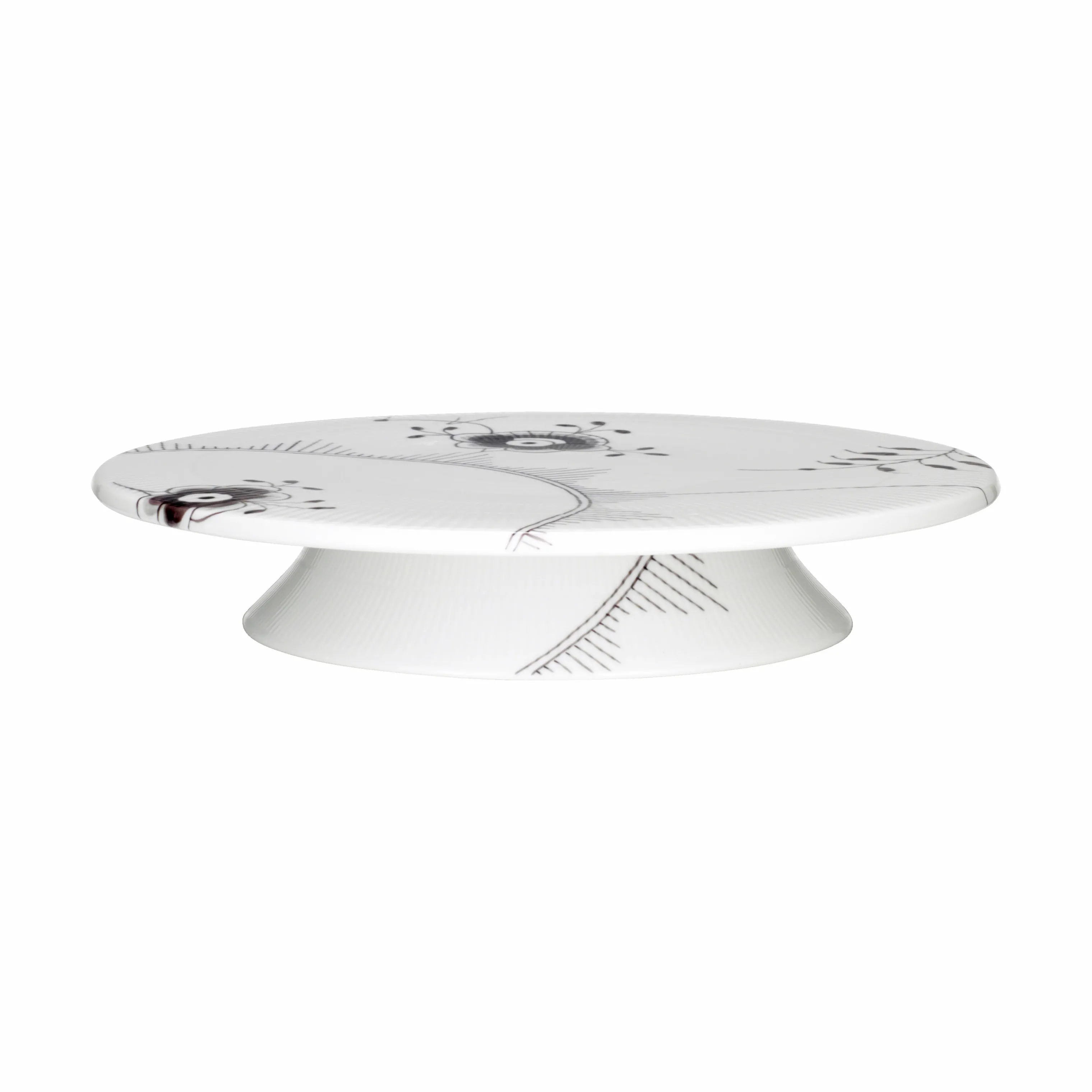 Royal Copenhagen Sort Mega Riflet Lagkagefad