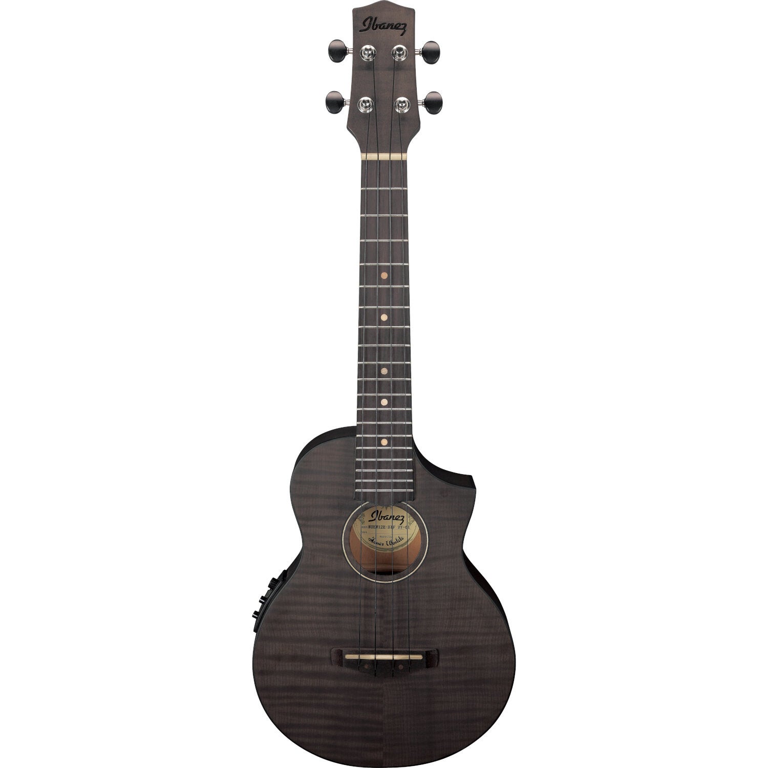 Ibanez UEW12E Black Ice Flat elektrisch-akoestische concert ukelele
