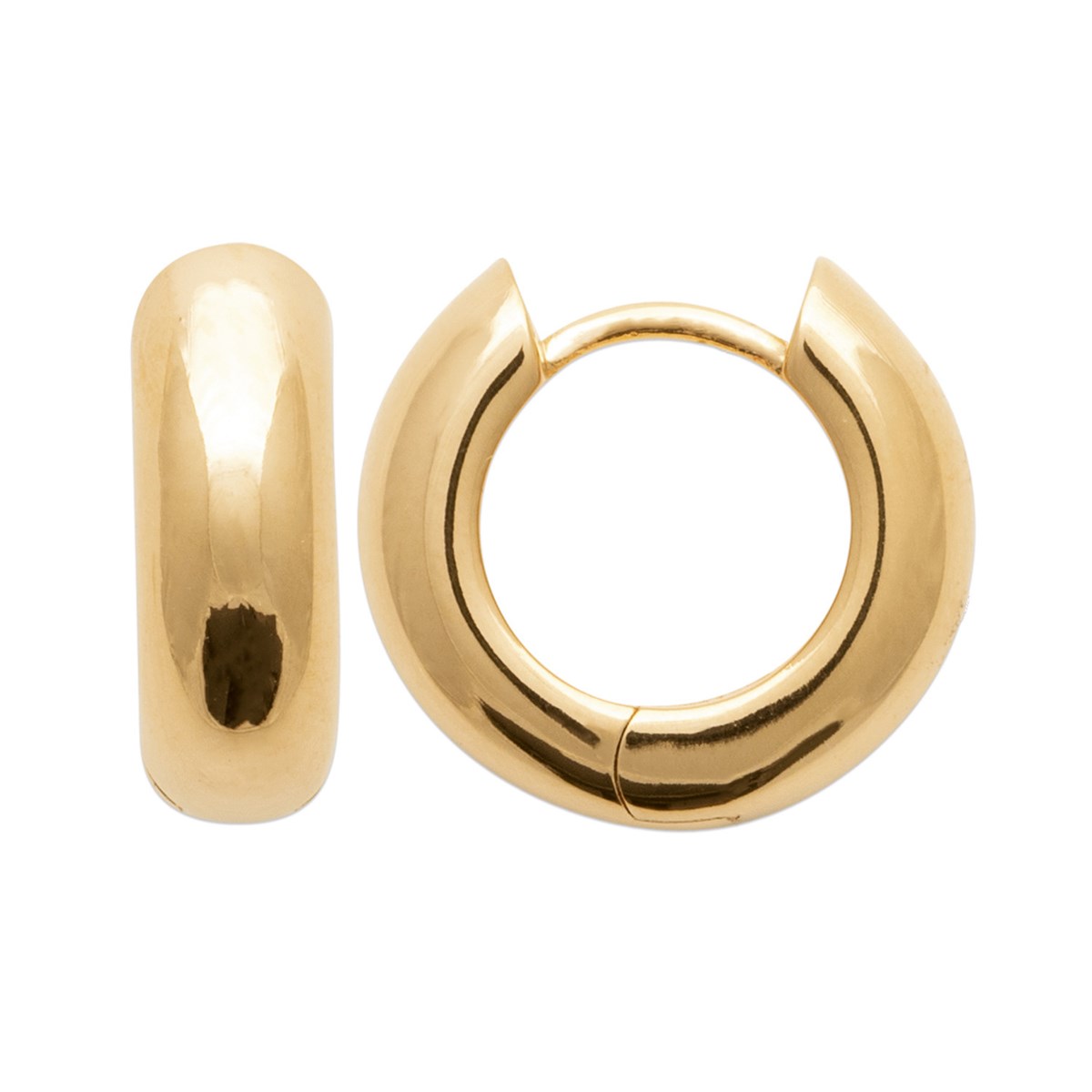 Créoles Brillaxis fil creux 5mmdiamètre 15 mm