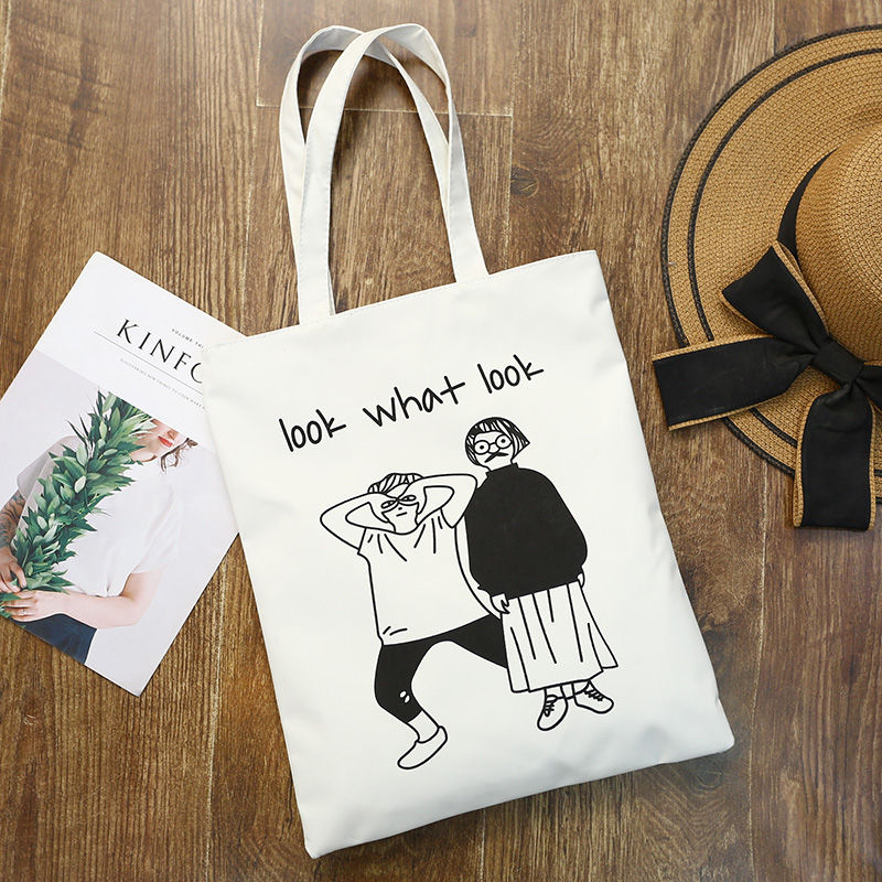 BANGGIRL - Bedrukte canvas tas