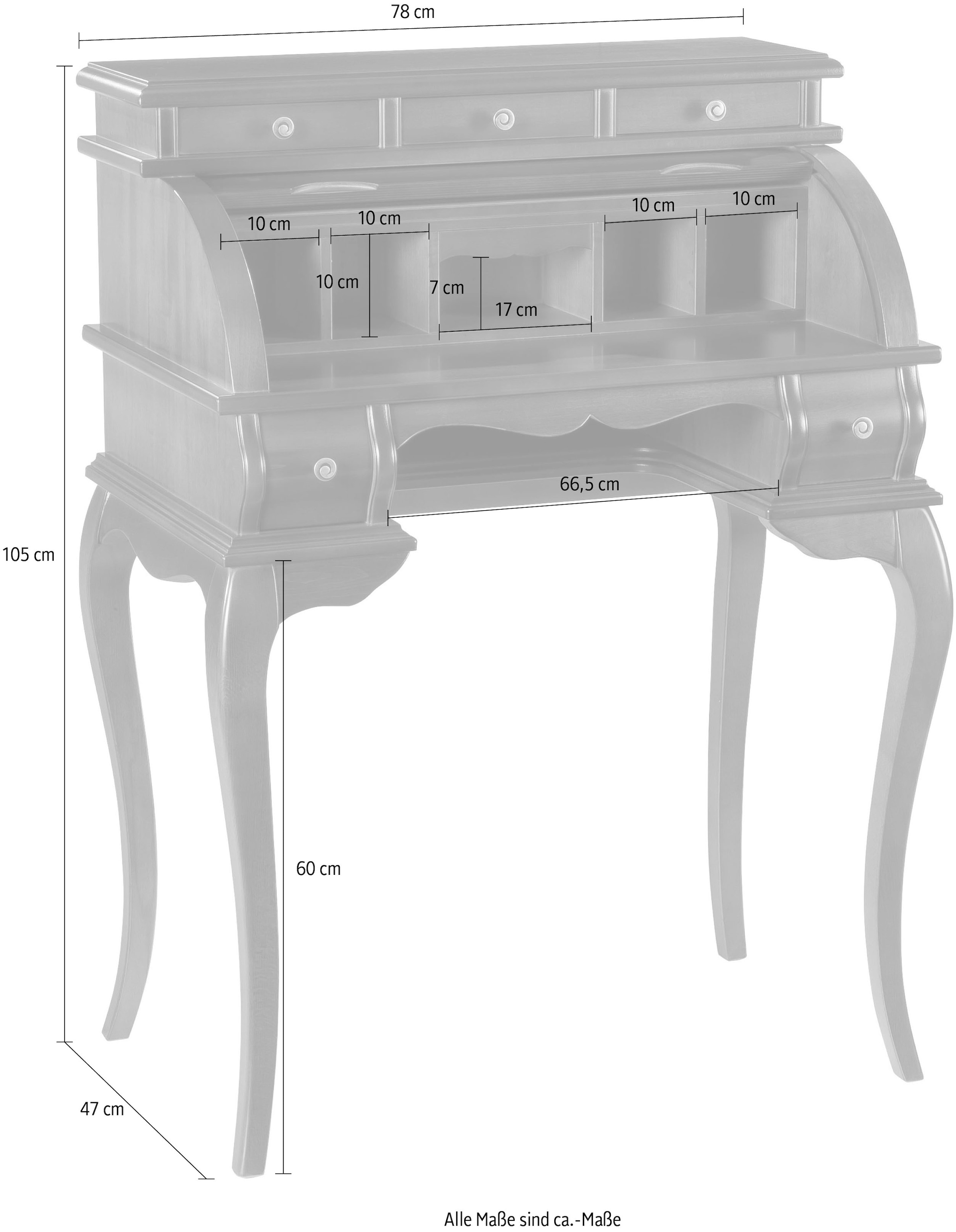 Home affaire Sekretär »Sekretär Montale« Breite 78 cm