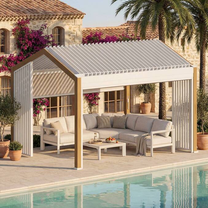 Pergola bioclimatique autoportante ECOZIA Honey