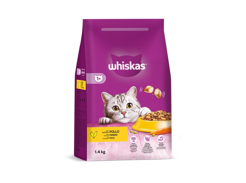 RAÇÃO PARA GATO WHISKAS ADULTO GALINHA 1.4KG