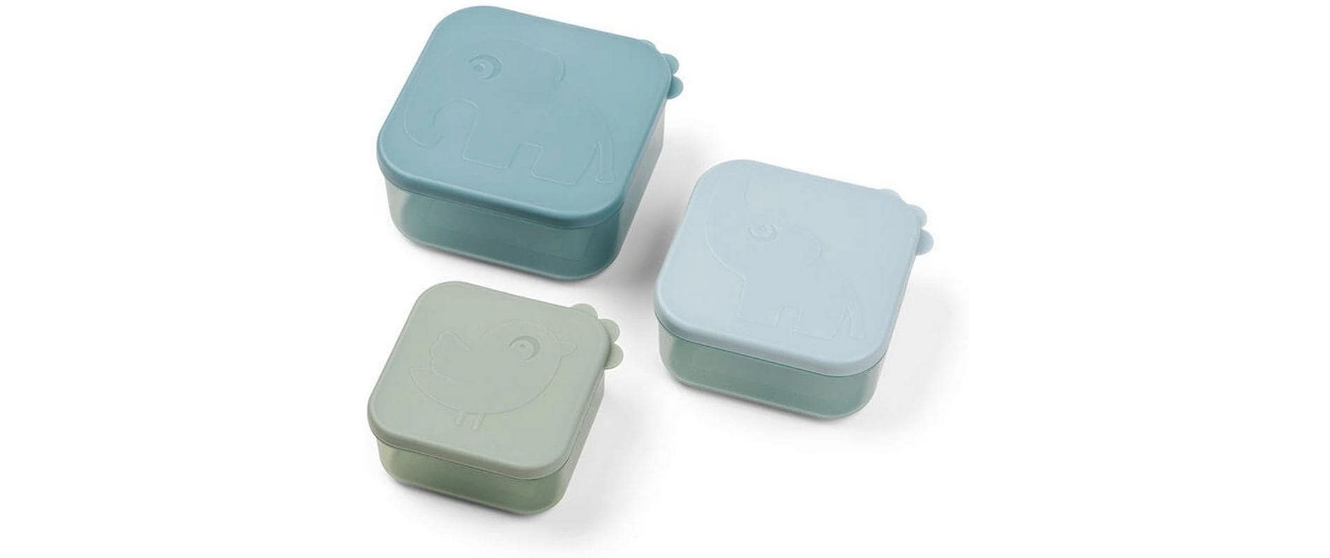 Snackbox 3er Set Deer Friends BlauSnackboxen in unterschiedlichen Grössen