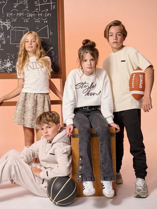 Nik & Nik - Saar - Jeans - Antraciet - Meisjes