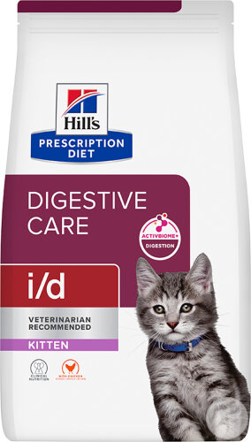 Hill’s Prescription Diet i/d Digestive Care Croquettes Pour Chaton Au Poulet 3kg