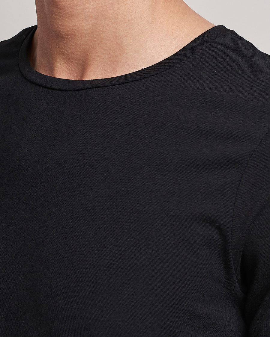 Bread & Boxers 2-Pack Crew Neck Tee Black