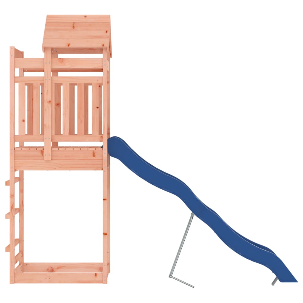 Aire de jeux d'extérieur balançoires toboggan portiques robuste jeux jardin 267 x 64 x 238 cm bois massif de douglas 02_00049