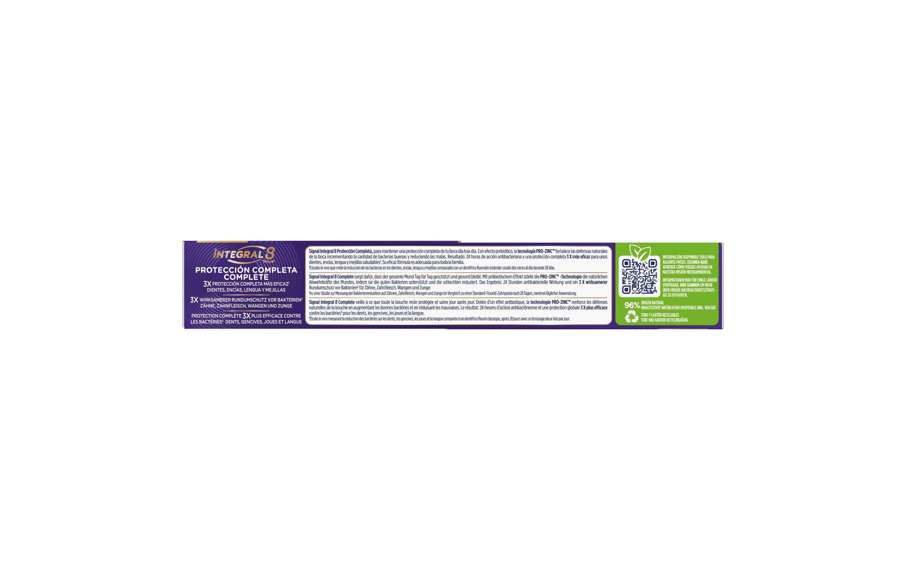 Zahnpasta Integral 8 Complete 75 mlZahncreme reinigt gründlich und schonend