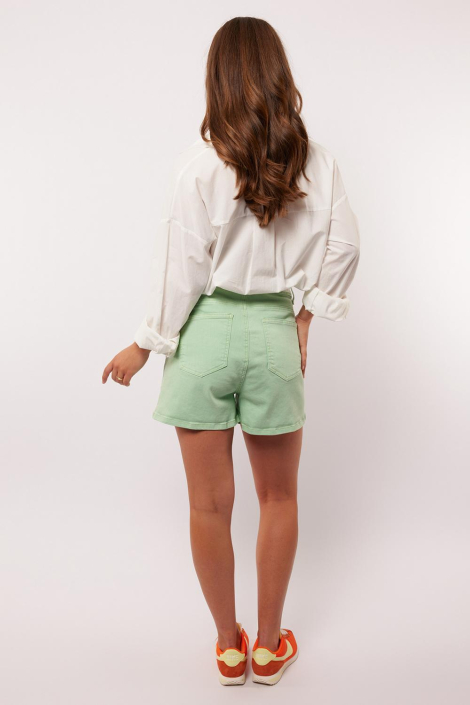 Fluresk groene dames korte broek