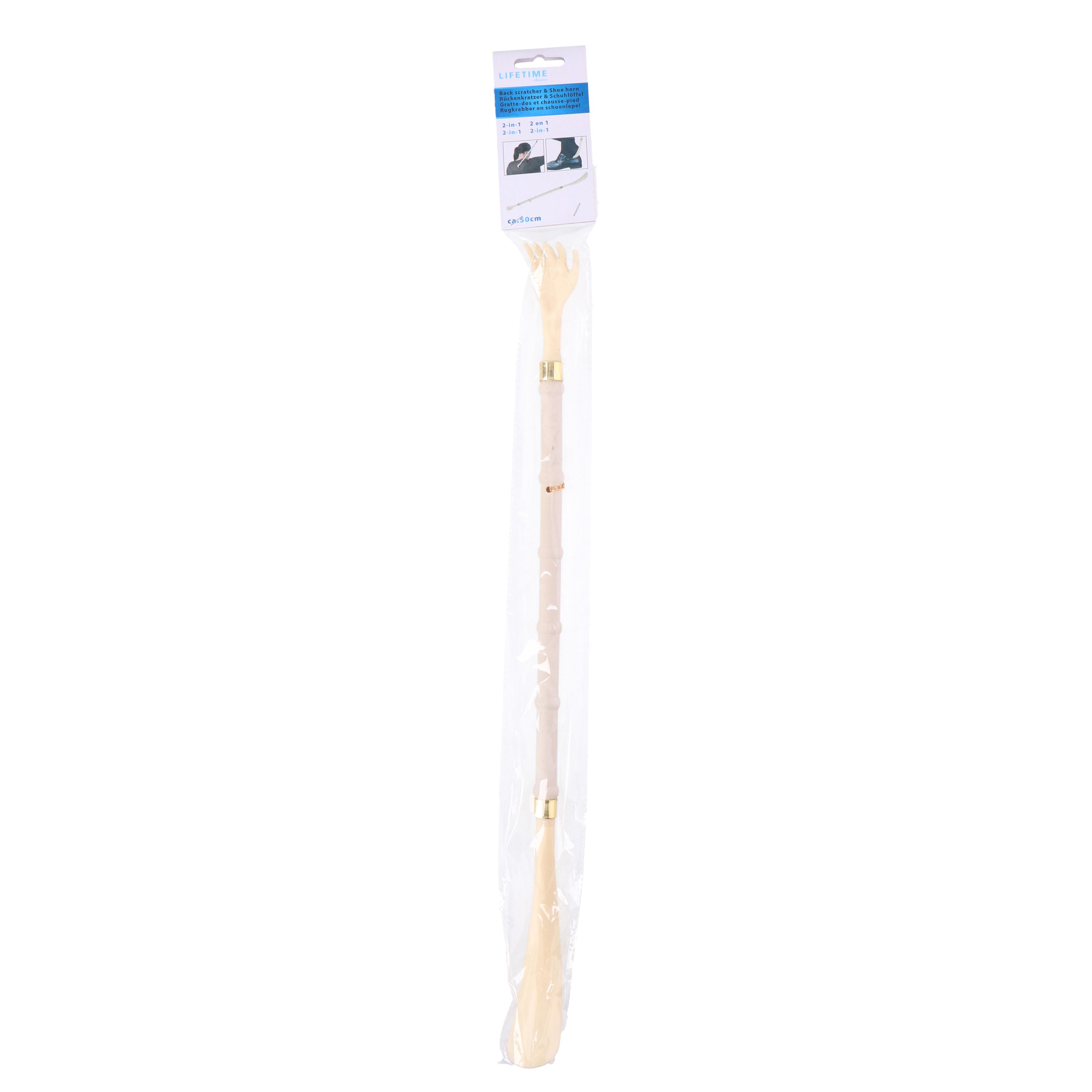 Schuhlöffel Rückenkratzer 2-in-1