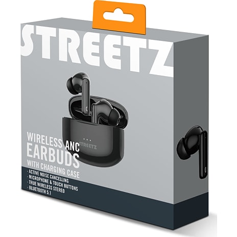 Streetz t500 tws in-ear høretelefoner - matte sort
