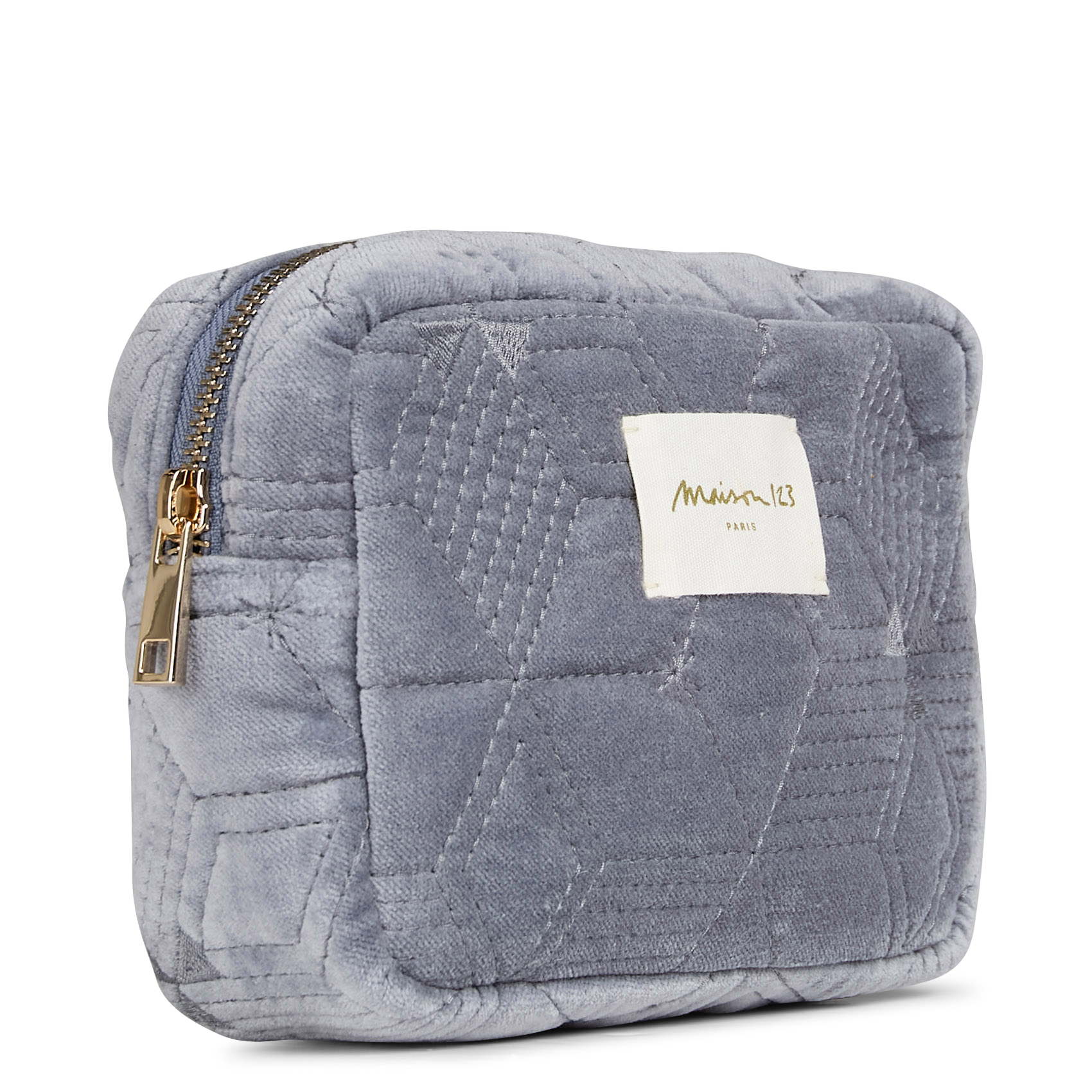 GARETH - Pochette effet velours | Bleu