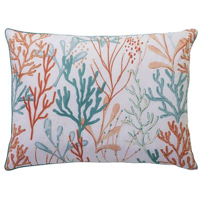 Linge de lit percale motif coraux