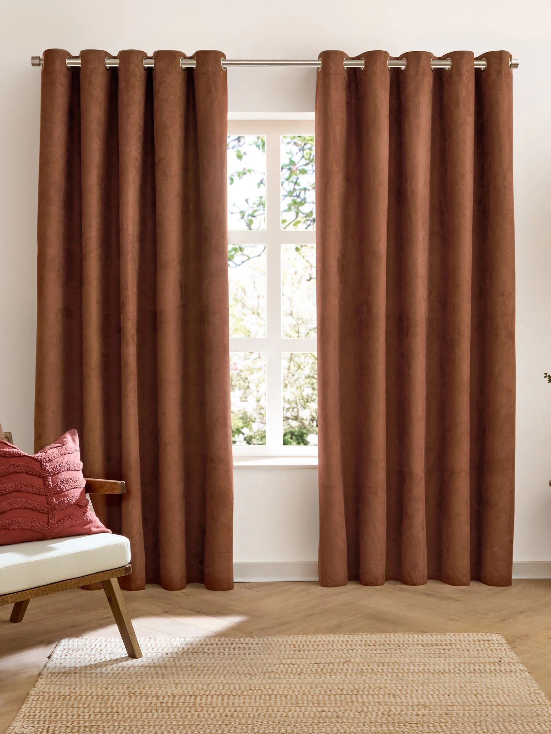 Furn Verso Reversible 100% Blackout Eyelet Curtains