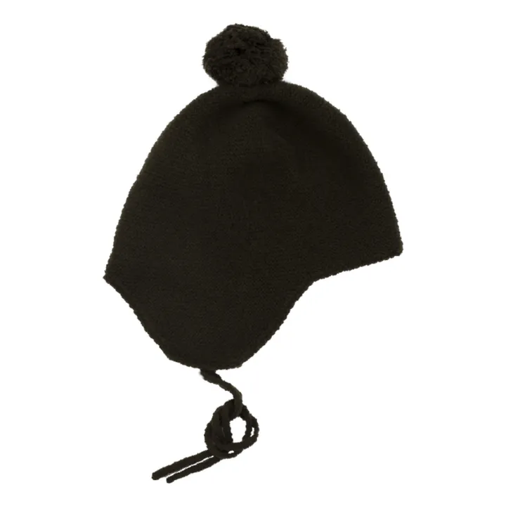 Holmm Bonnet Cachemire Pom Pom | Vert kaki