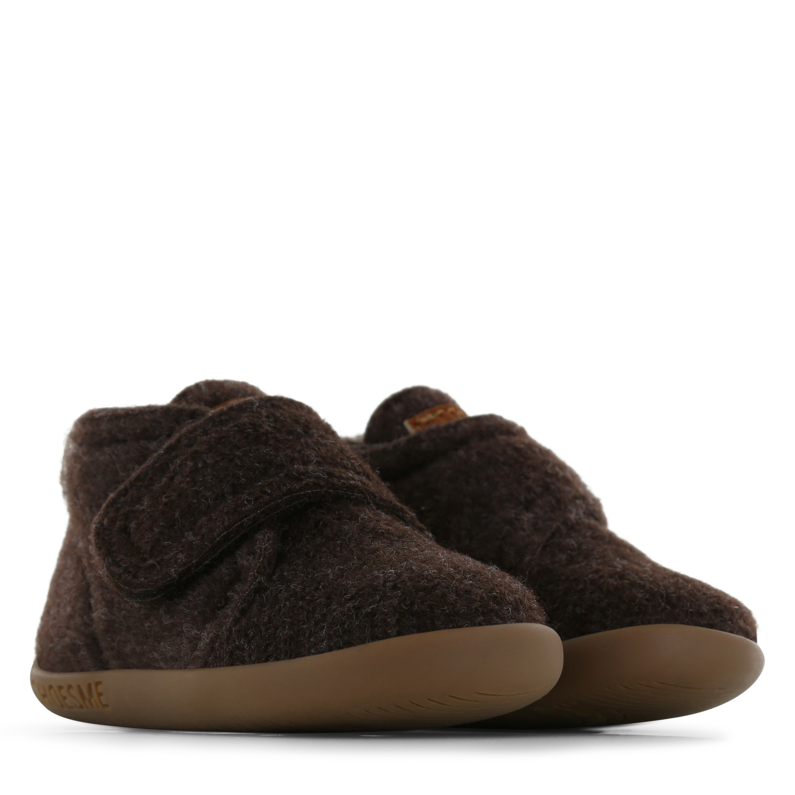 Shoesme donkerbruin vilten slofje  | Uni schoenen