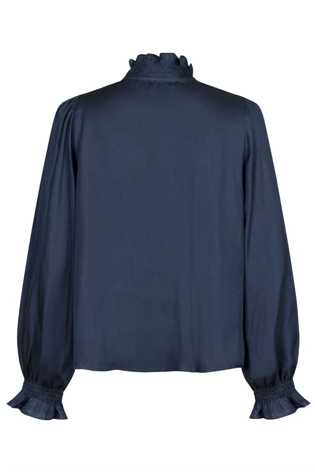 Neo Noir Brielle Satin Blouse midnight blue