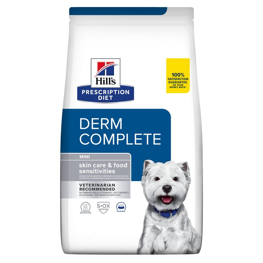 Ração Hill's Prescription Diet Derm Complete Mini para Cães