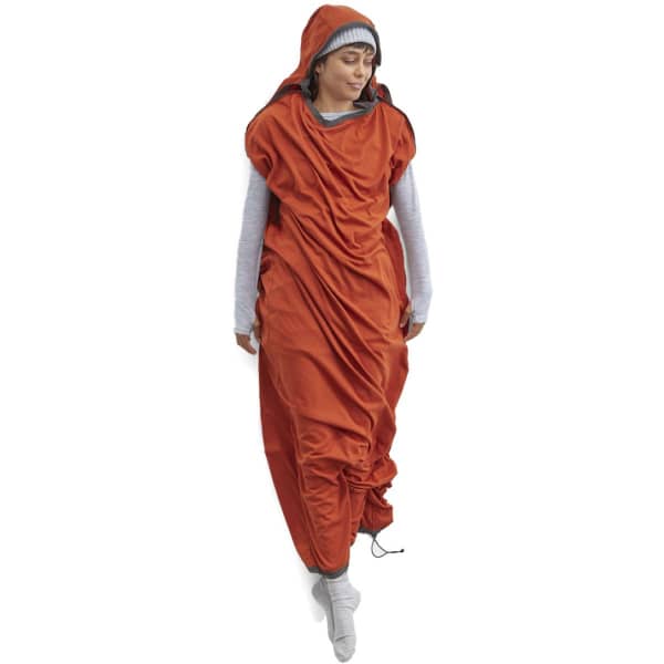 Drap sac de couchage SEA TO SUMMIT REACTOR FLEECE SLEEPING BAG LINER MUMMY W/ DRAWCORD STANDARD RED