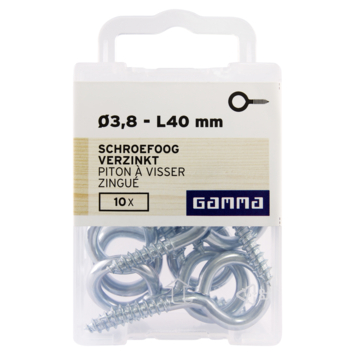 GAMMA Schroefoog 5mm - 25mm verzinkt 10st.
