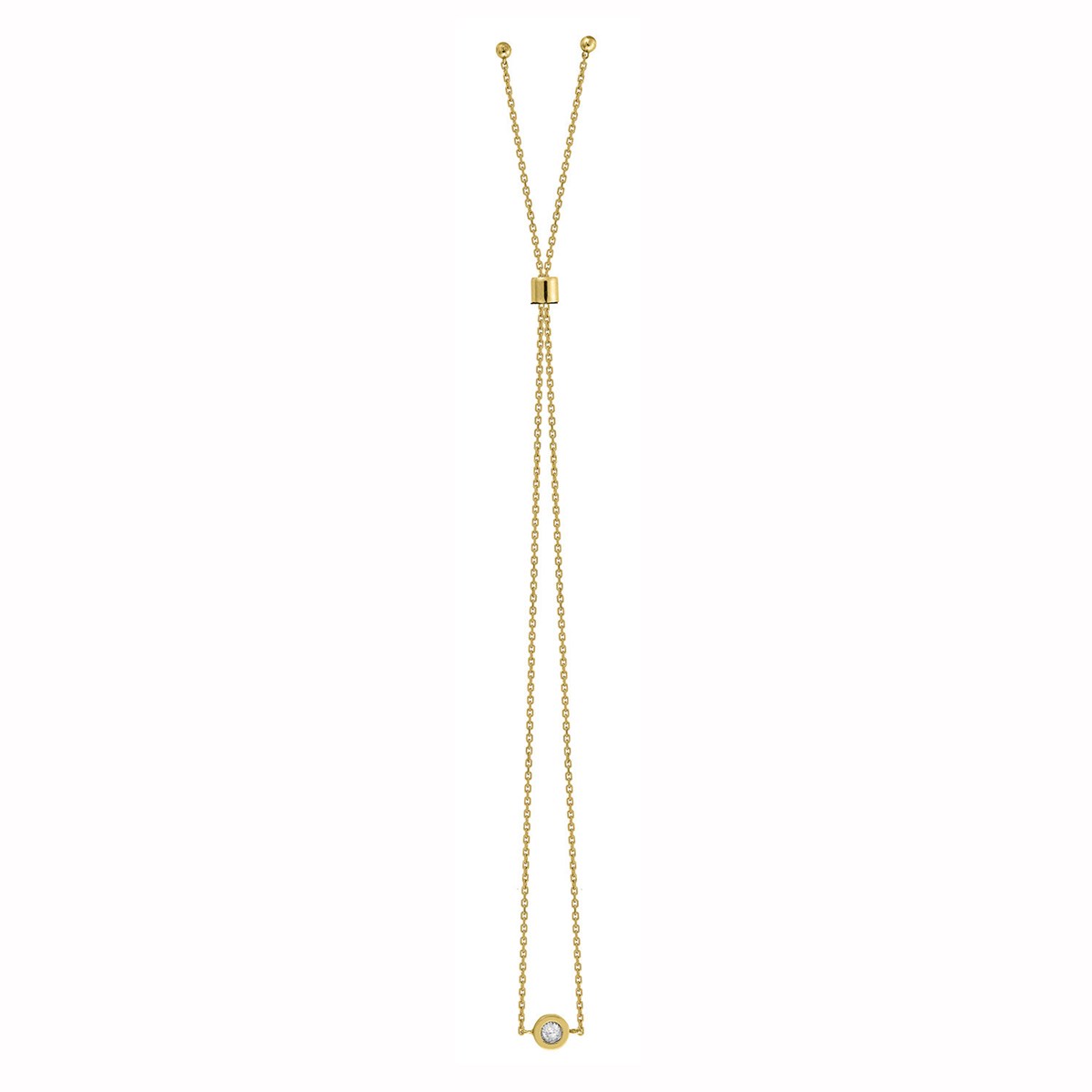 Bracelet Brillaxis or jaune 9 carats oxydes