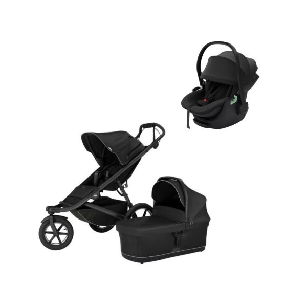 Thule Urban Glide 3 Kinderwagen 3-in-1 - Mid Blue | Thule Maple Autostoeltje - Mid Blue