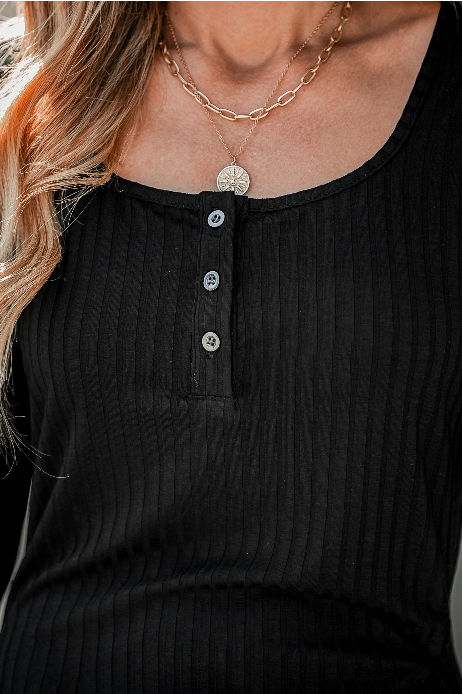 Robe ruchée et côtelée onyx