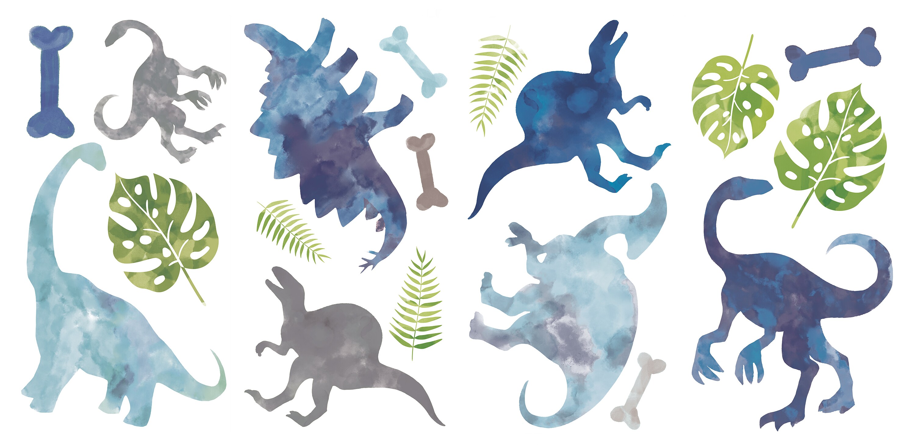Roommates Dinos wasserfarben