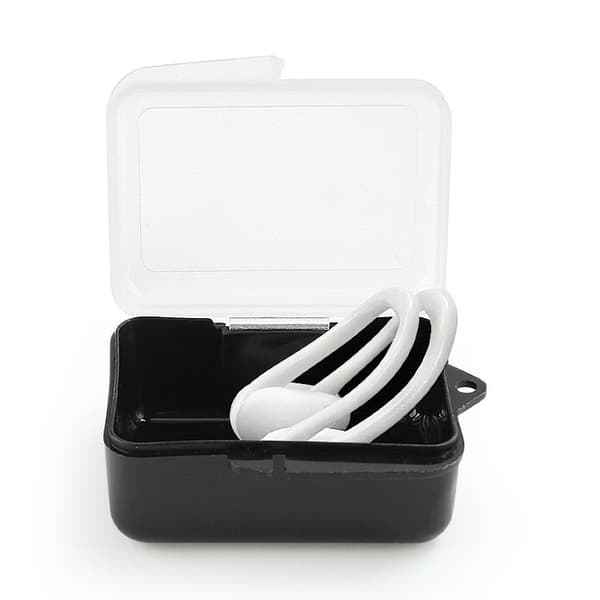INF Dobbel Neseklype med Etui - 2 stk Hvit