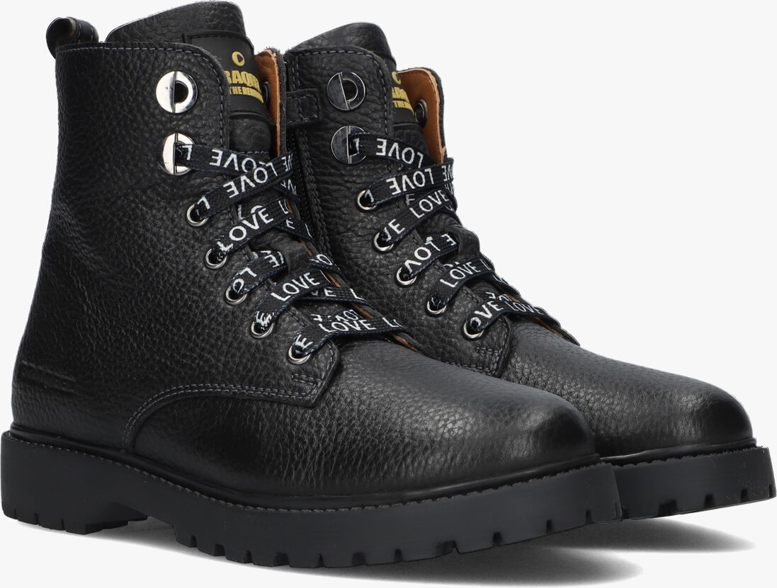 BRAQEEZ zwarte braqeez veterboots belle boot