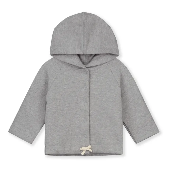 Gray Label Gilet à Capuche Baby Coton Bio | Gris