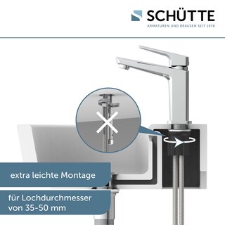 Waschtischarmatur aus Chrom