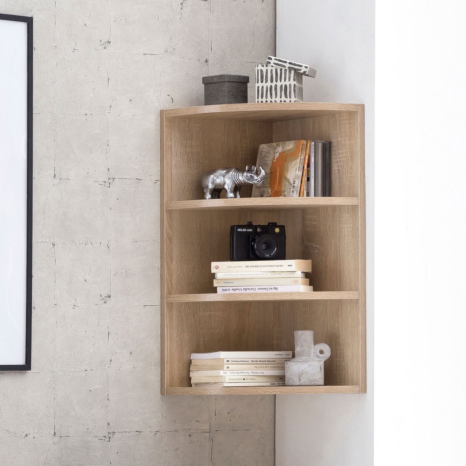 CASAVANTI Eckregal 30 x 60 cm Sonoma Eiche