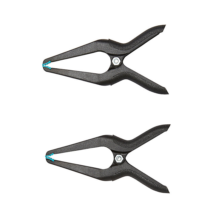 2 pinces à ressort à bec long Wolfcraft Microtip 60 mm