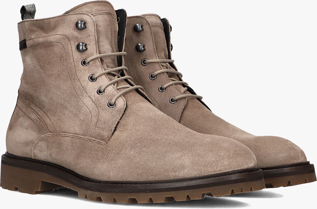 taupe floris van bommel veterboots sfm-80033 sturdi