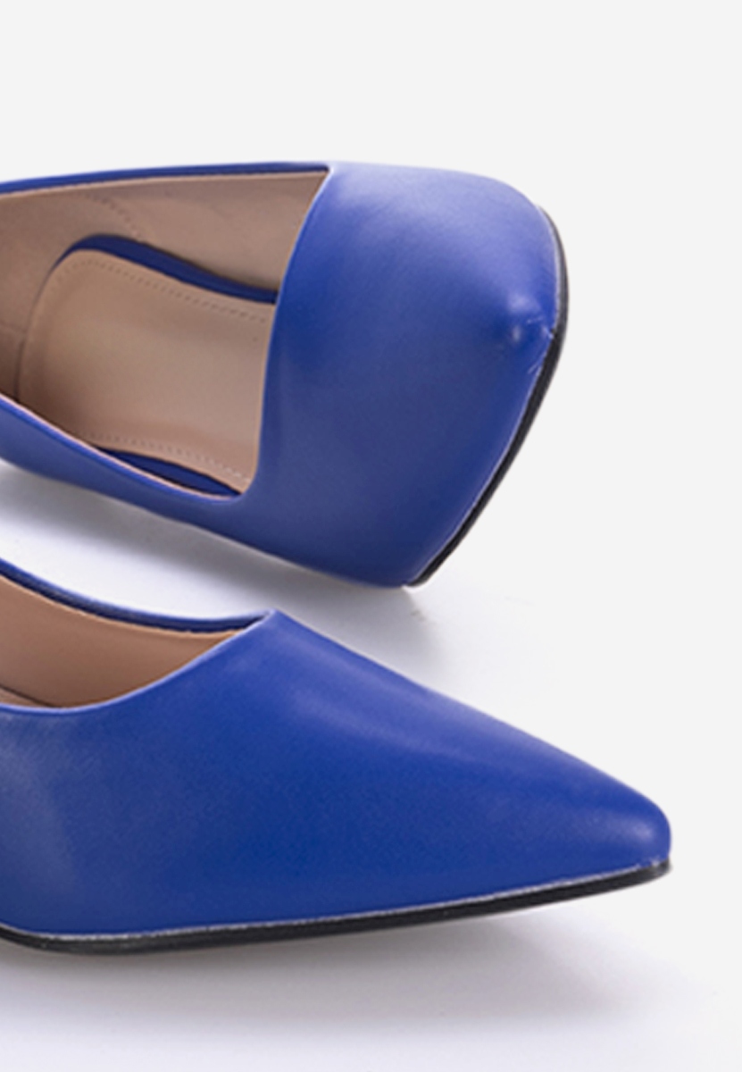 Chaussures à talon moyen bleus Modena