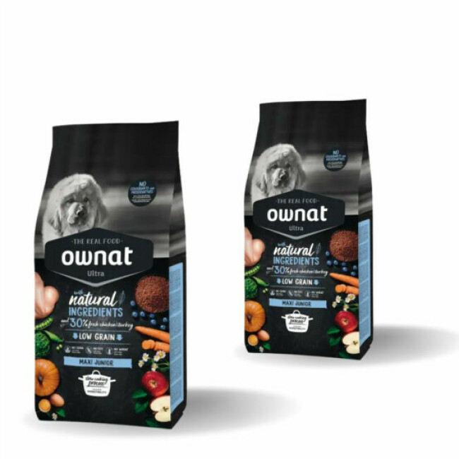 Croquettes Ownat Ultra Maxi Junior pour chiot de grande race