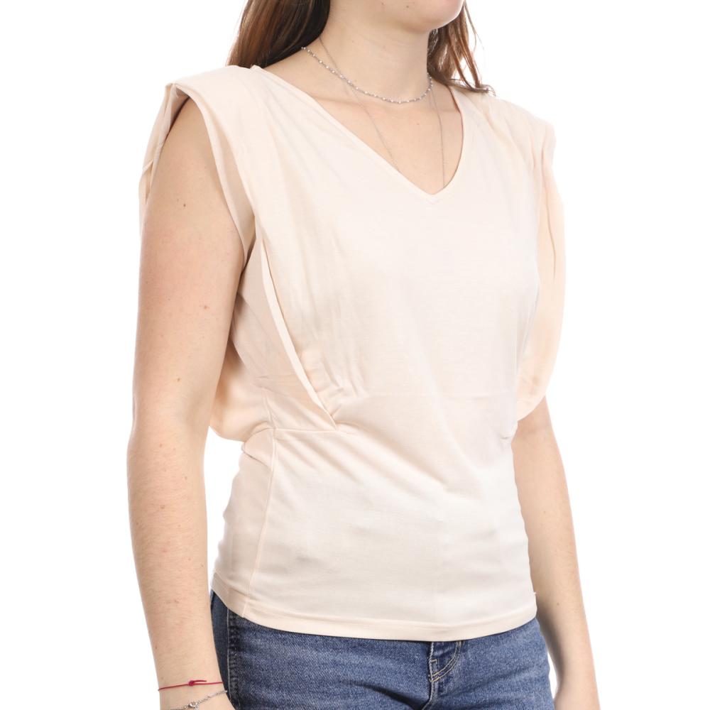 Morgan T-shirt Écru Femme Morgan Dupro