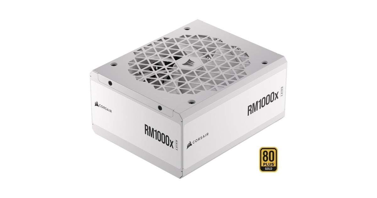 CorsairRM1000x SHIFT White modulaire 1000 watt voeding   (Wit, 1x 12V-2x6, 4x PCIe)
