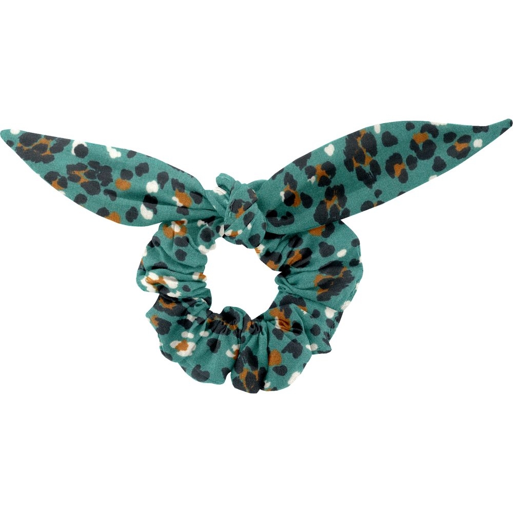 Chouchou Nœud Panthère Jade