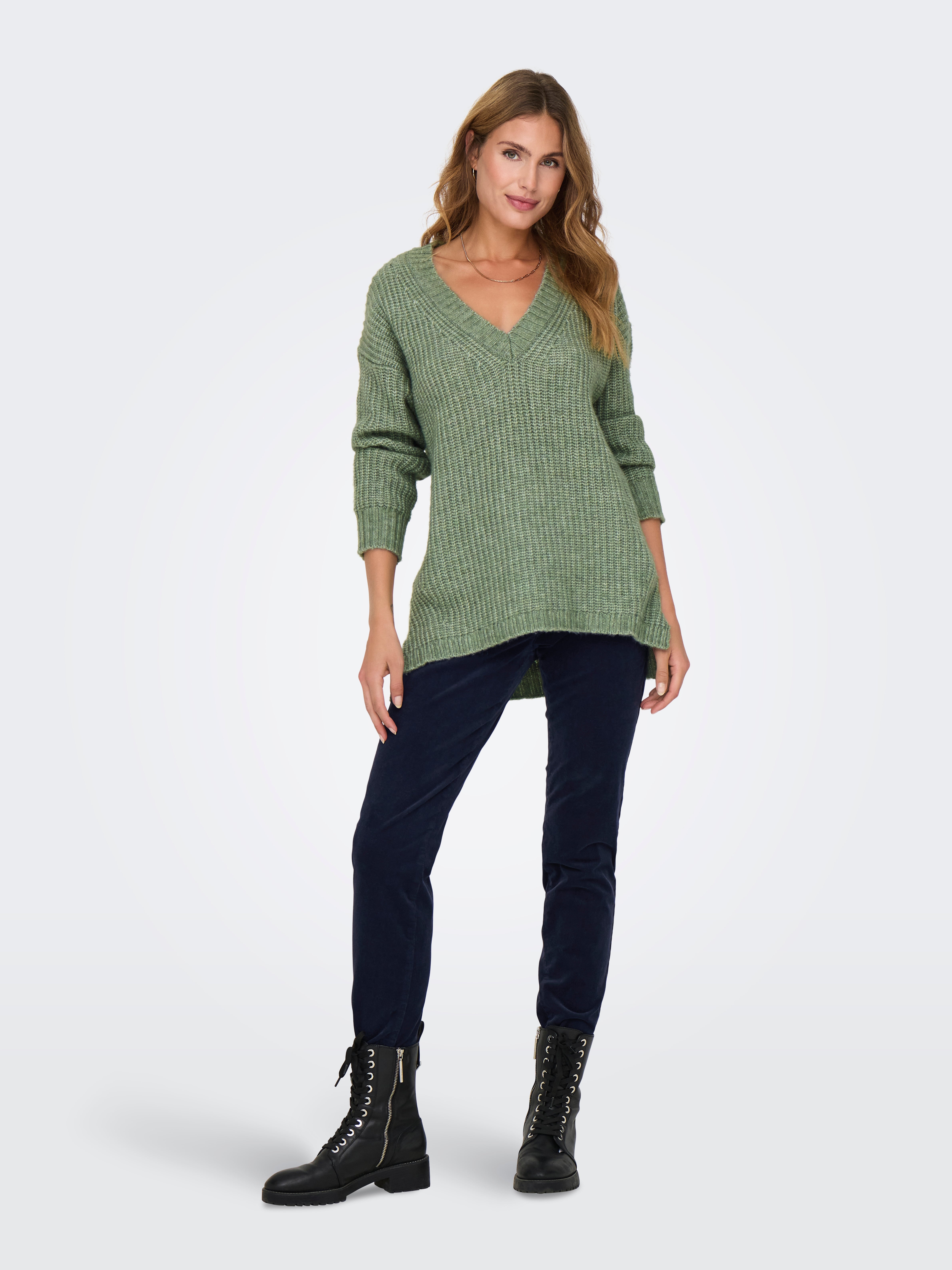 ONLIDA Strickpullover Hedge Green