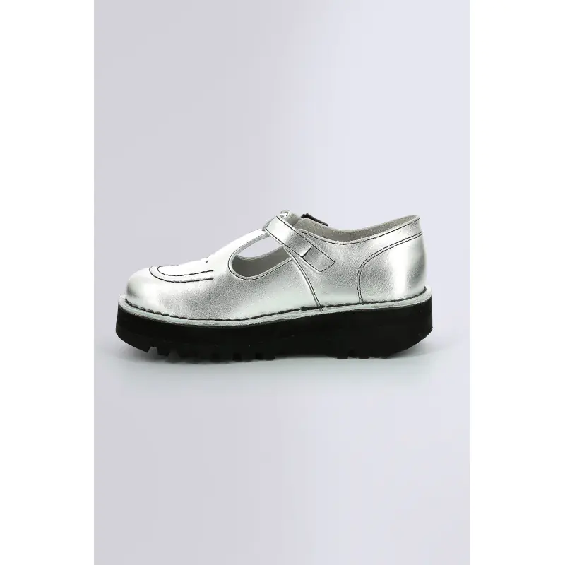 KICKOUSTRAP ARGENT SALOME Cuir Femme